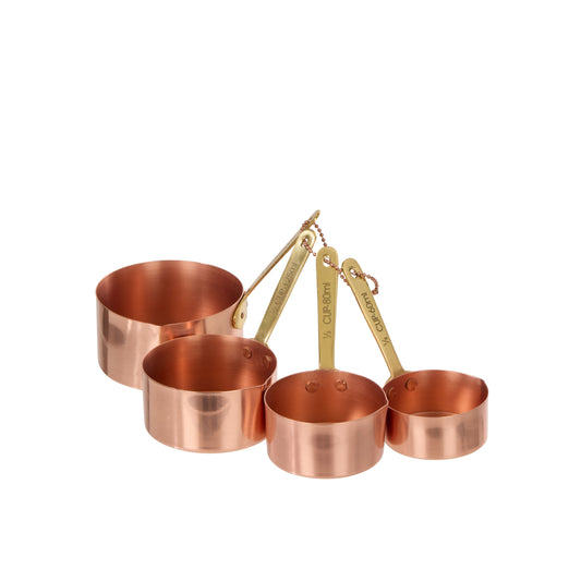 Davis & Waddell Heritage Copper & Brass Measuring Cup Set