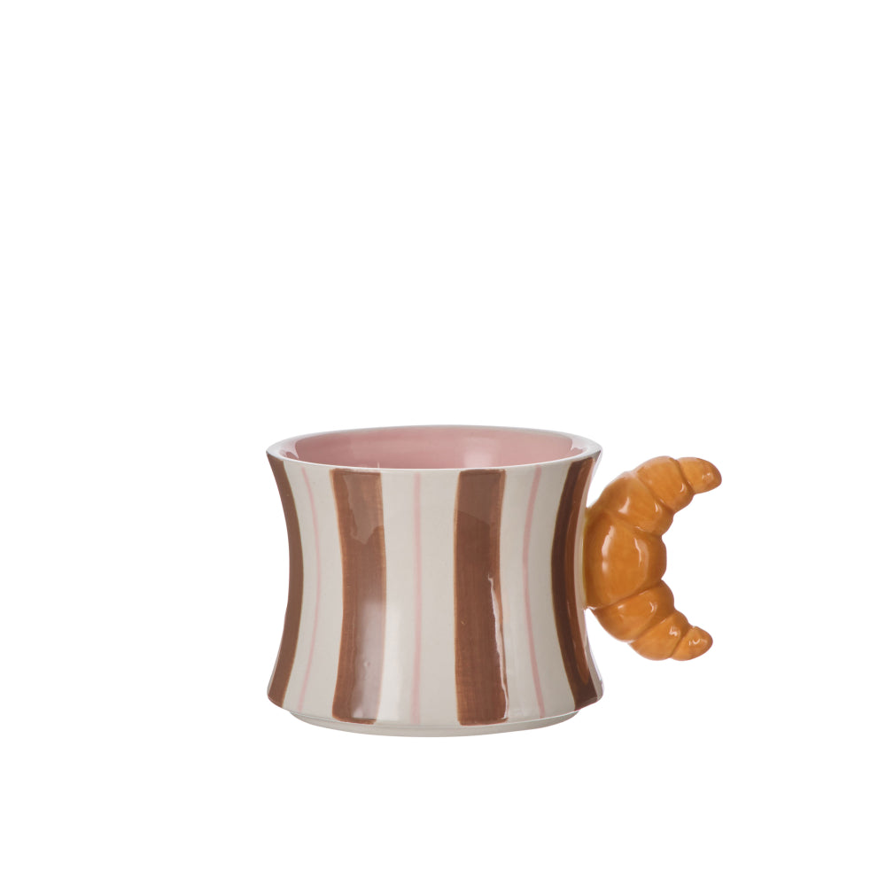 Emporium Colette Croissant Striped Mug