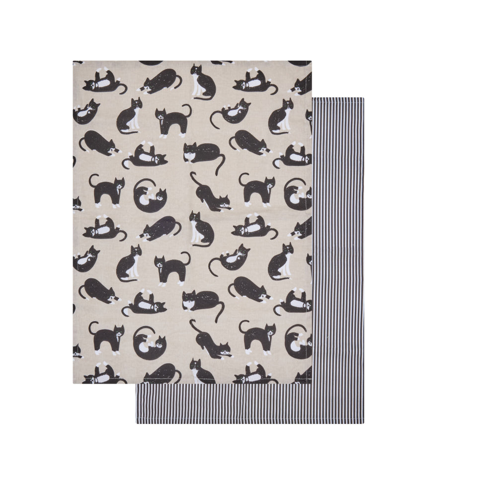 Davis & Waddell Whiskers Tea Towel Set of 2