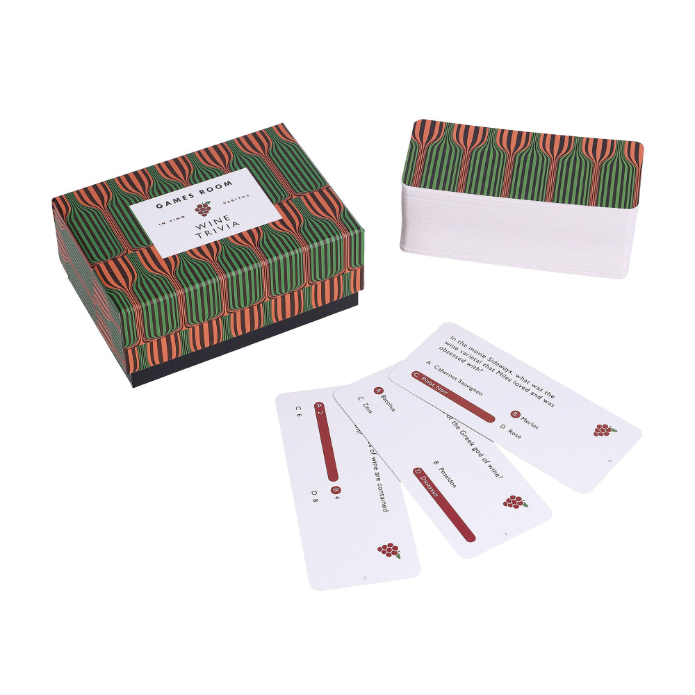 Games Room Wine Trivia Cards