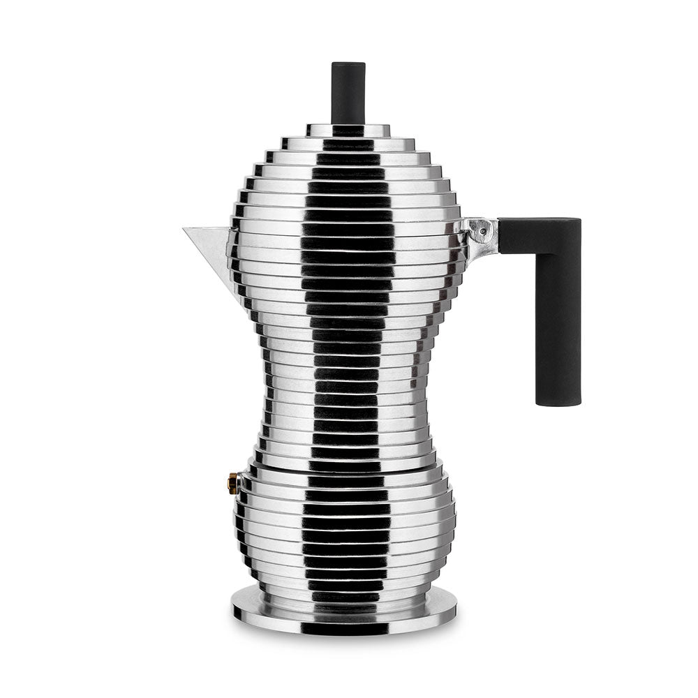 Alessi Pulcina Espresso Coffee Maker Black 6 Cup