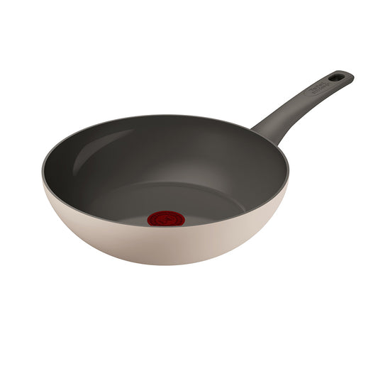 Tefal Revive Ceramic Induction Non-Stick Wok 28cm Cream at House