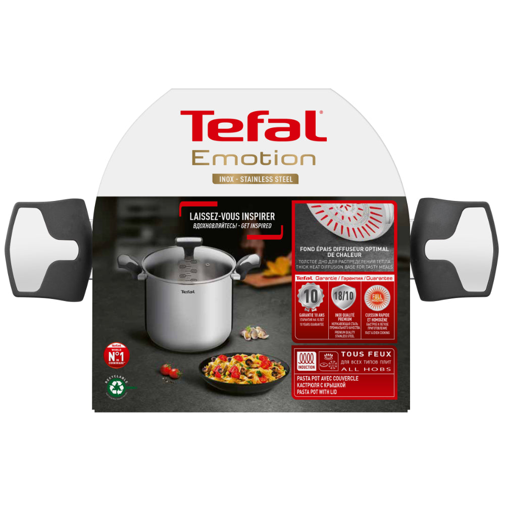 Tefal Emotion Induction Stainless Steel Stock Pot 6.2L