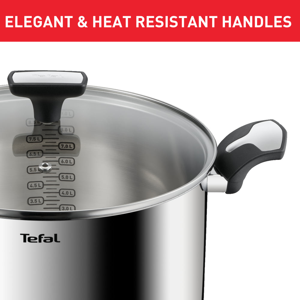 Tefal Emotion Induction Stainless Steel Stock Pot 9L
