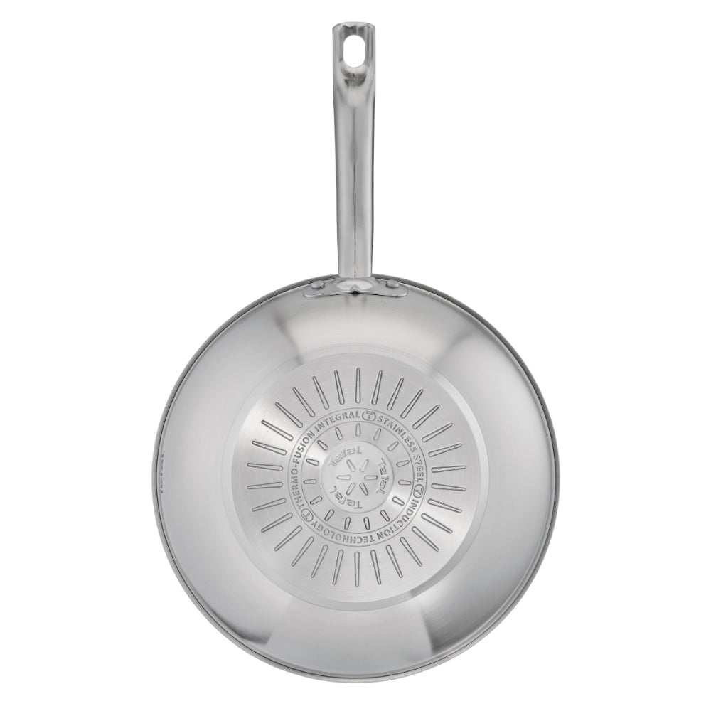 Tefal Virtuoso Induction Stainless Steel Uncoated Wok 28cm