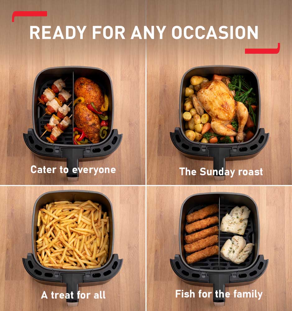 Tefal Easy Fry & Grill 2-in-1 XXL Flexcook Air Fryer Black