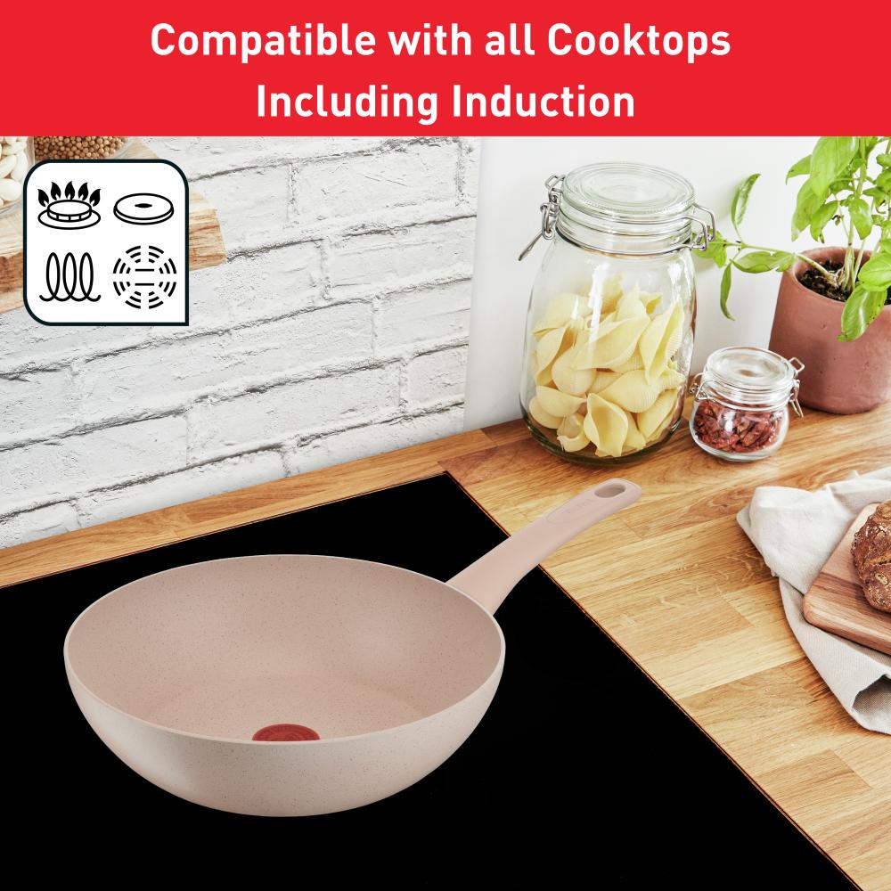 Tefal Delight Induction Mineralia Non Stick Wok 28cm