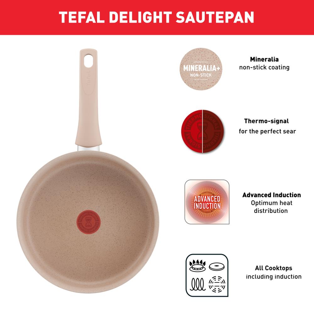 Tefal Delight Induction Mineralia Non Stick Sautepan 24cm