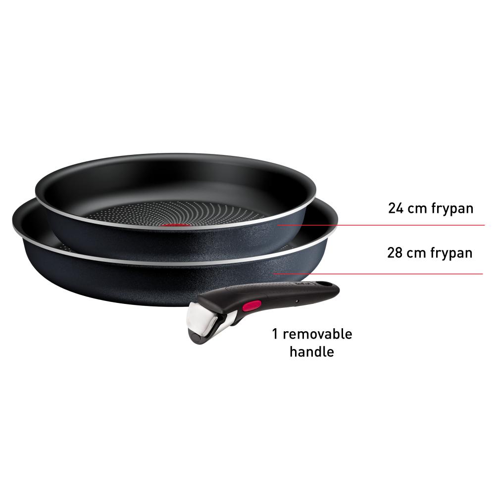 Tefal Ingenio So'Light Induction Non Stick 3 Piece Frypan Set