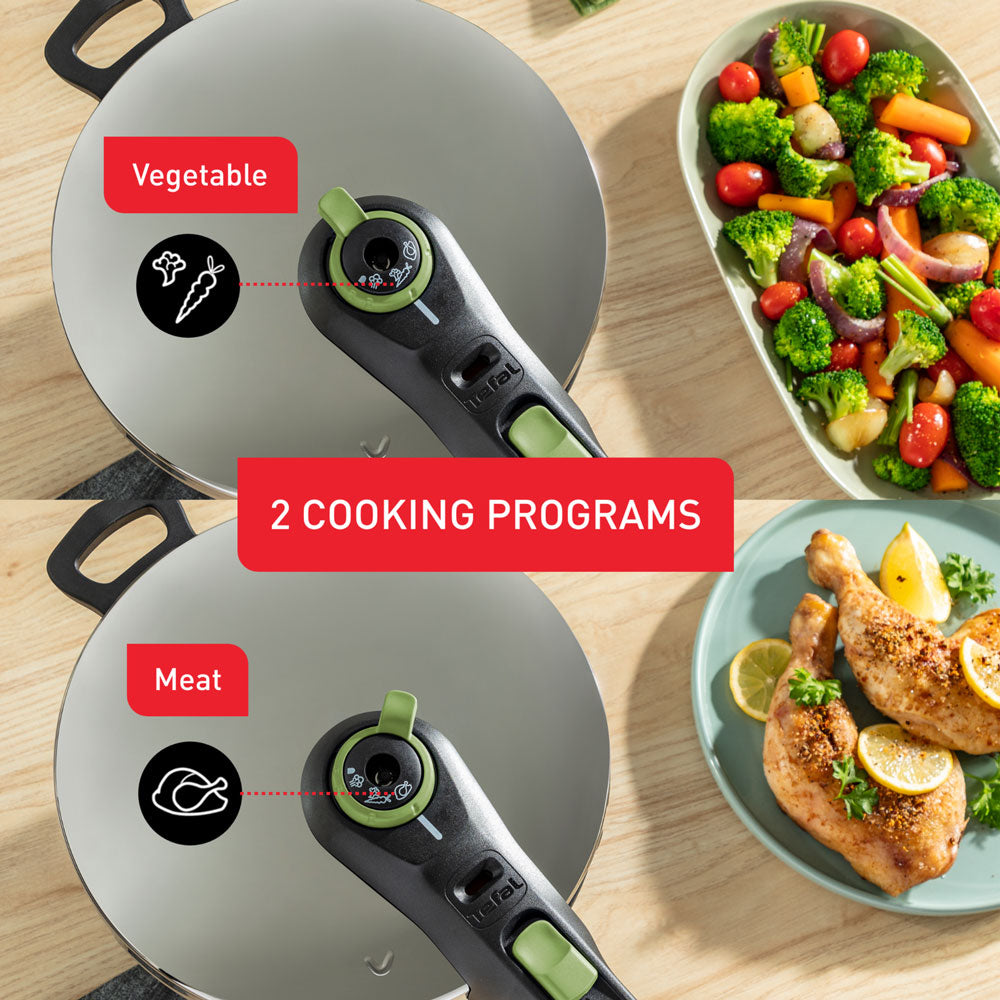 Tefal Secure Trendy Induction Stainless Steel Pressure Cooker