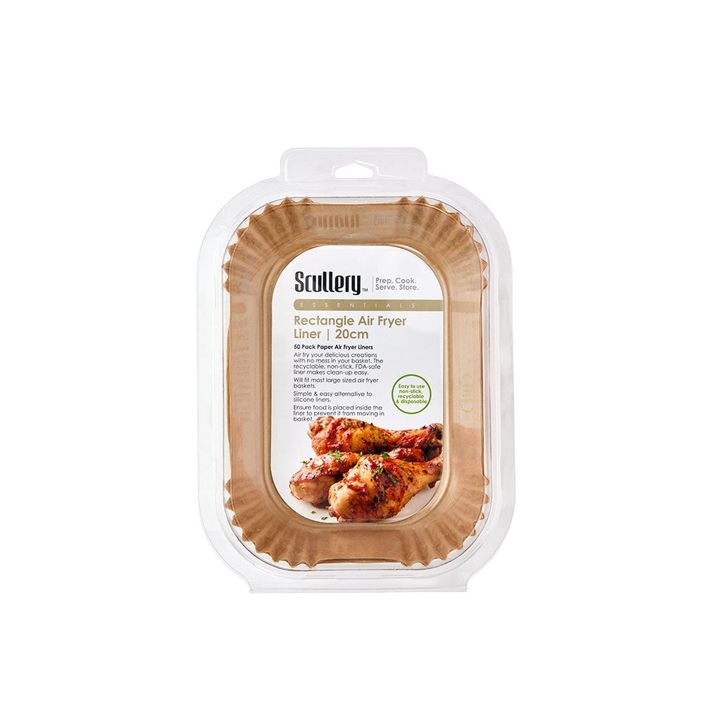 Scullery Set of 50 Rectangular Air Fryer Liners