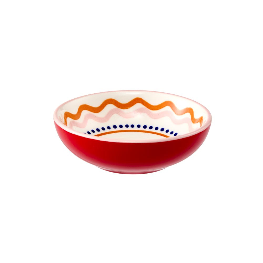 Ambrosia Siena Shallow Dip Bowl Red - House