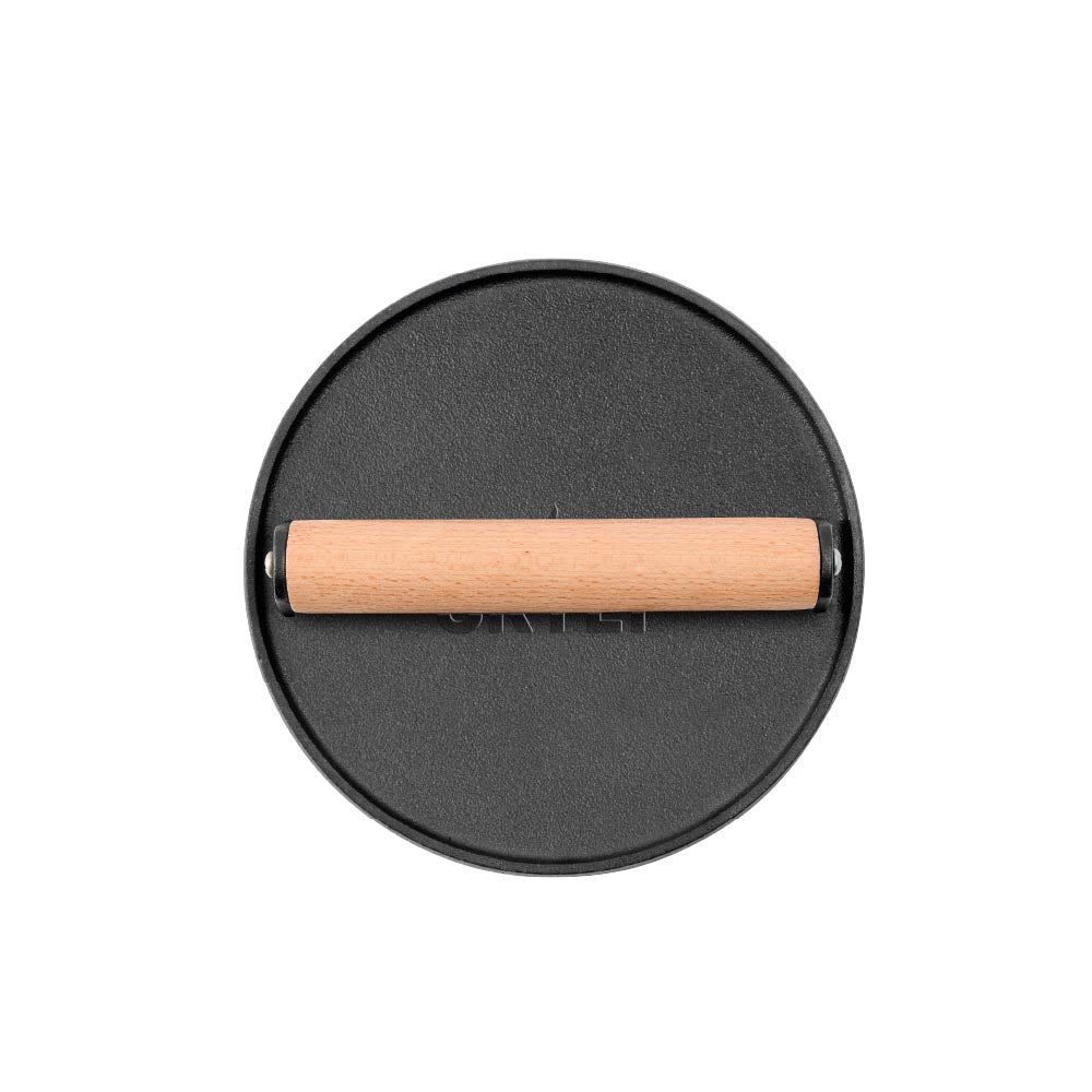 GRYLT Cast Iron Burger Press with wooden handle - House