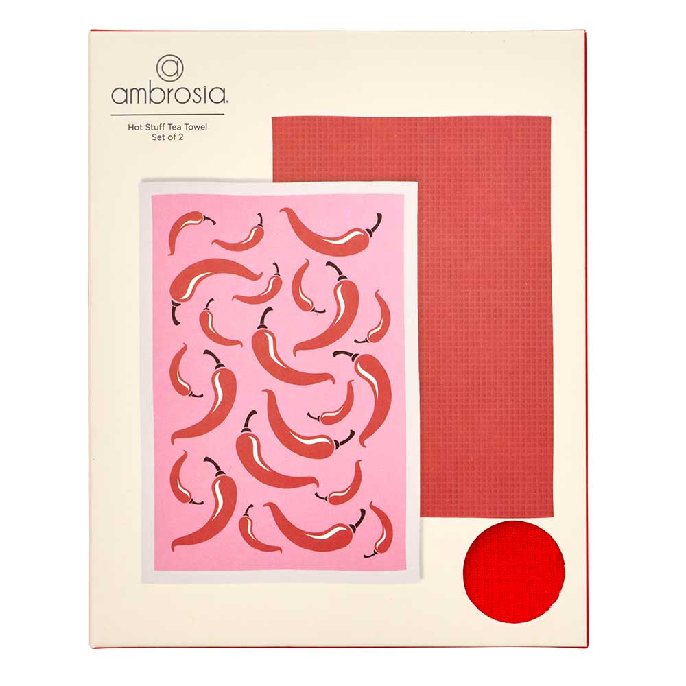 Ambrosia Set of 2 Novelty Tea Towels