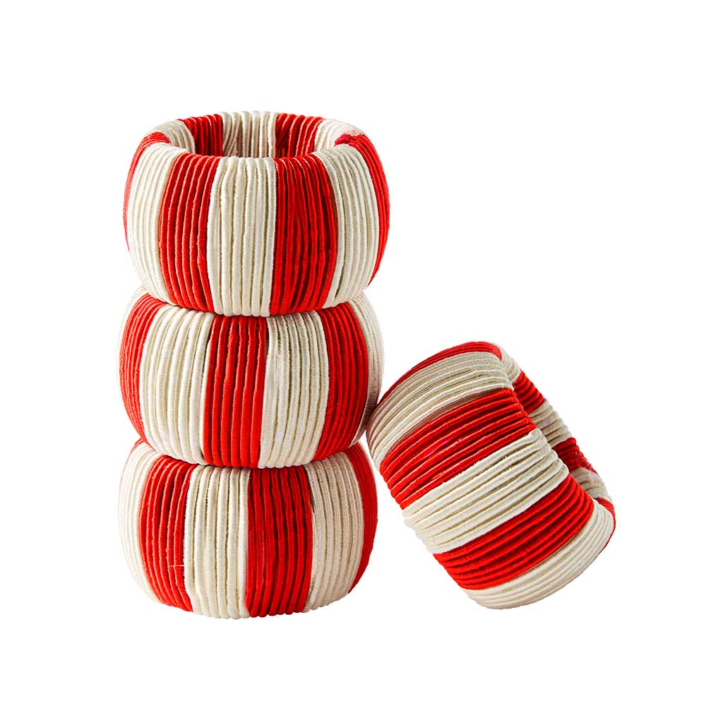 Ambrosia Santas Workshop Set of 4 Napkin Rings