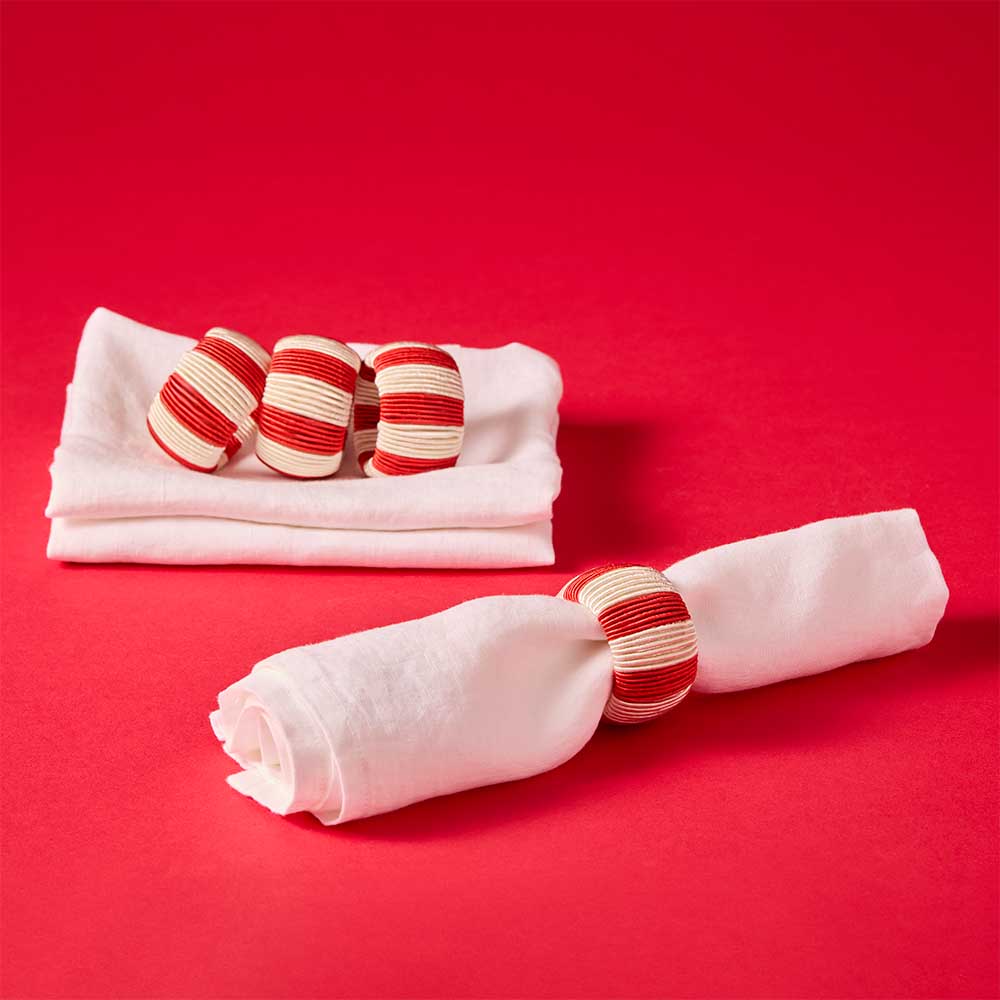 Ambrosia Santas Workshop Set of 4 Napkin Rings