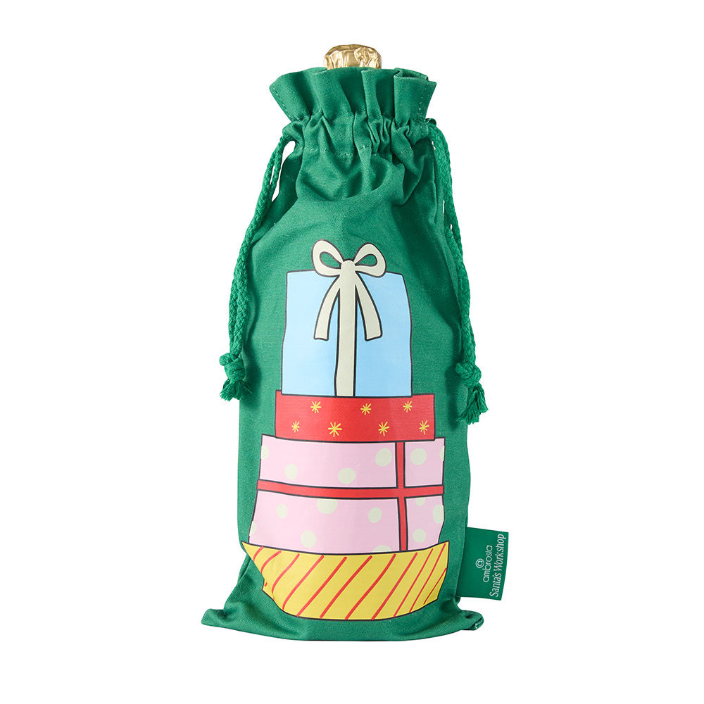 Ambrosia Santas Workshop Wine Bag - Surprise Stocking Filler