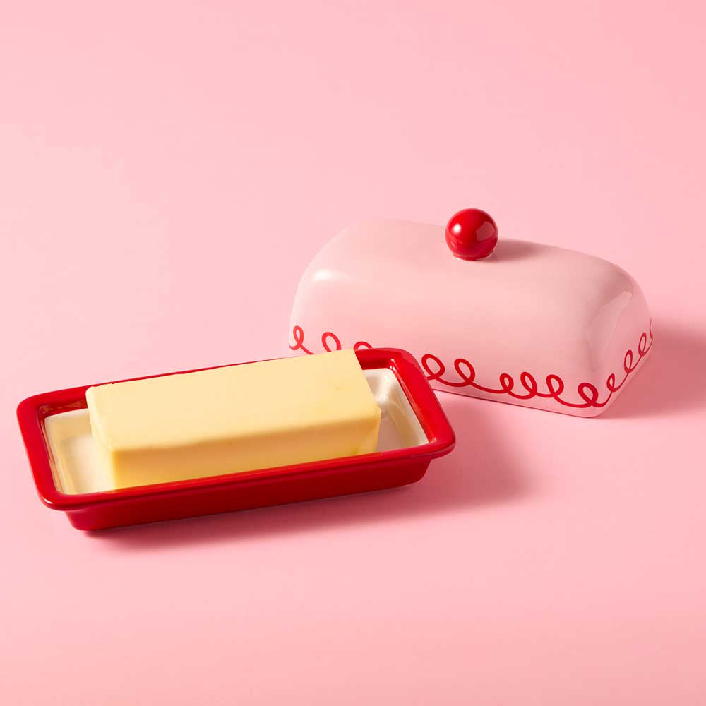 Ambrosia Santas Workshop Butter Dish