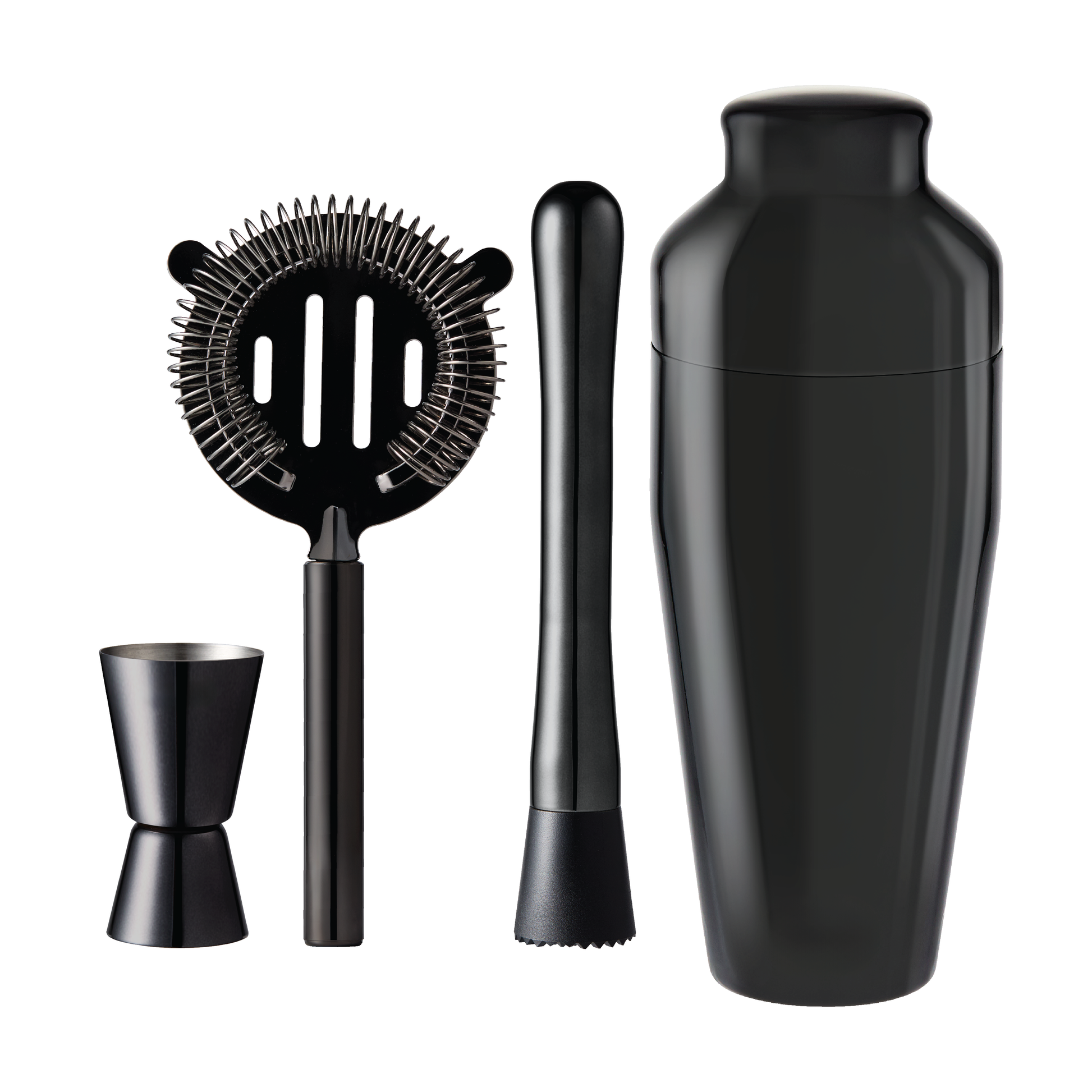 Cellar Premium Luxe 4 Piece Cocktail Set Gunmetal