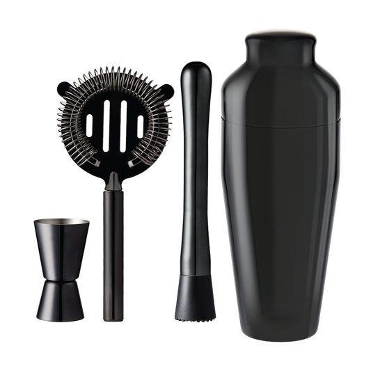 Cellar Premium Luxe 4 Piece Cocktail Set Gunmetal