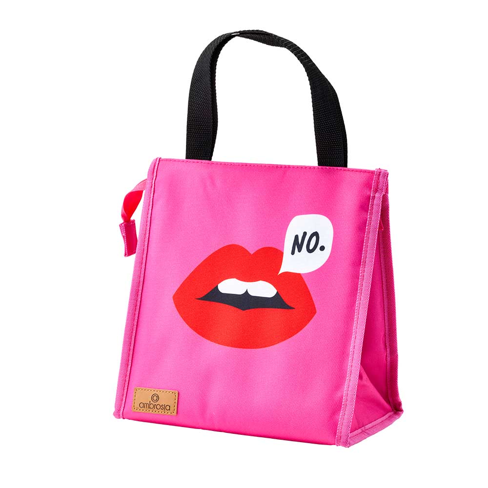Daily Dose by Ambrosia Lunch Bag pink with red lips