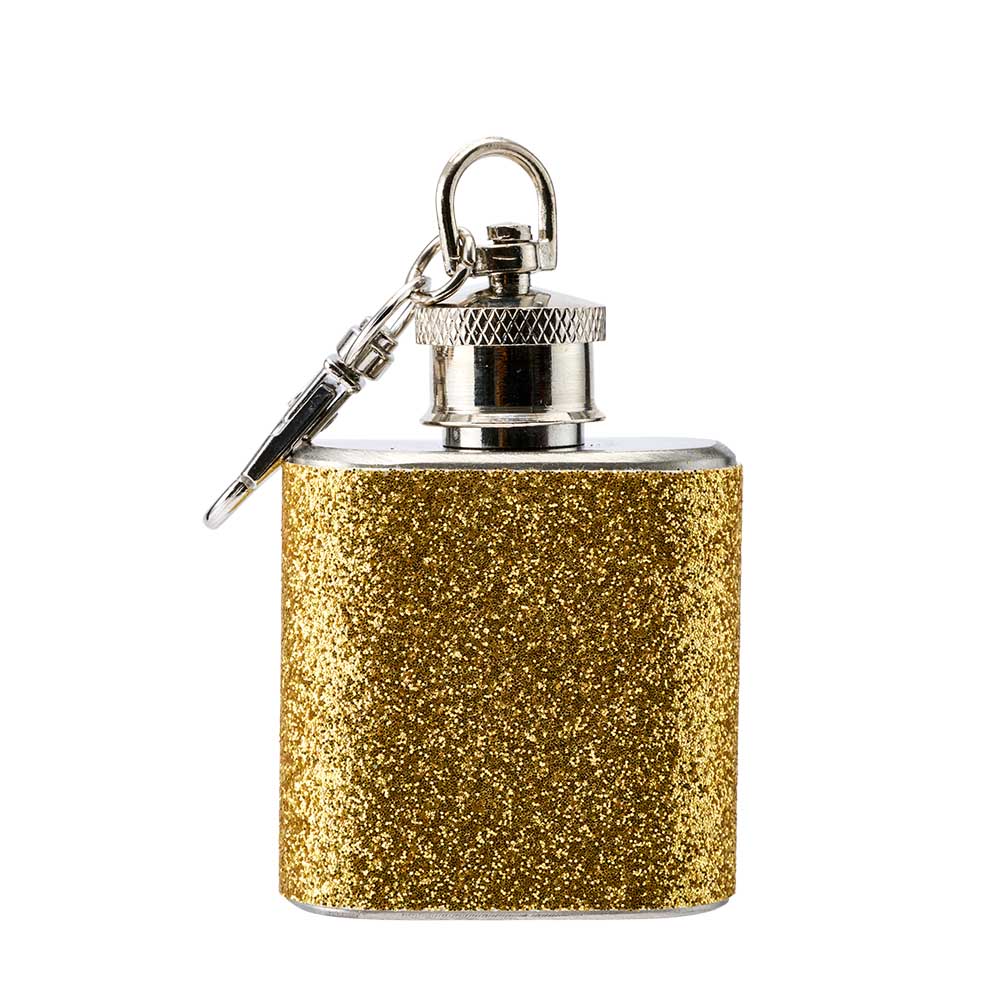 Daily Dose by Ambrosia Mini Glitter Flask Keyring - Surprise Style Selection
