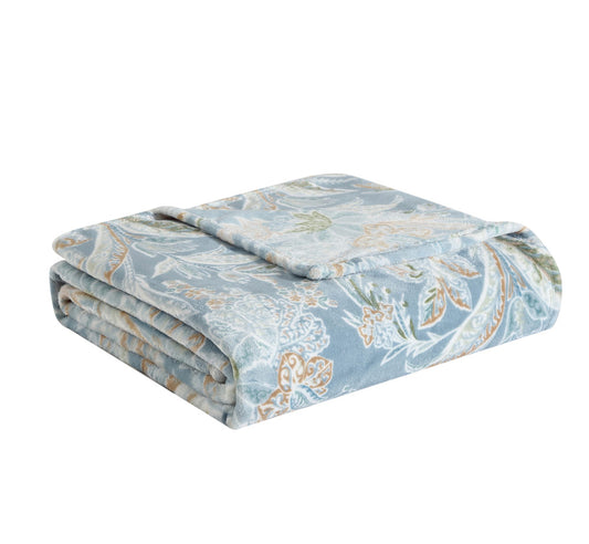 Tommy Bahama Tiki Bay Blanket Blue at House