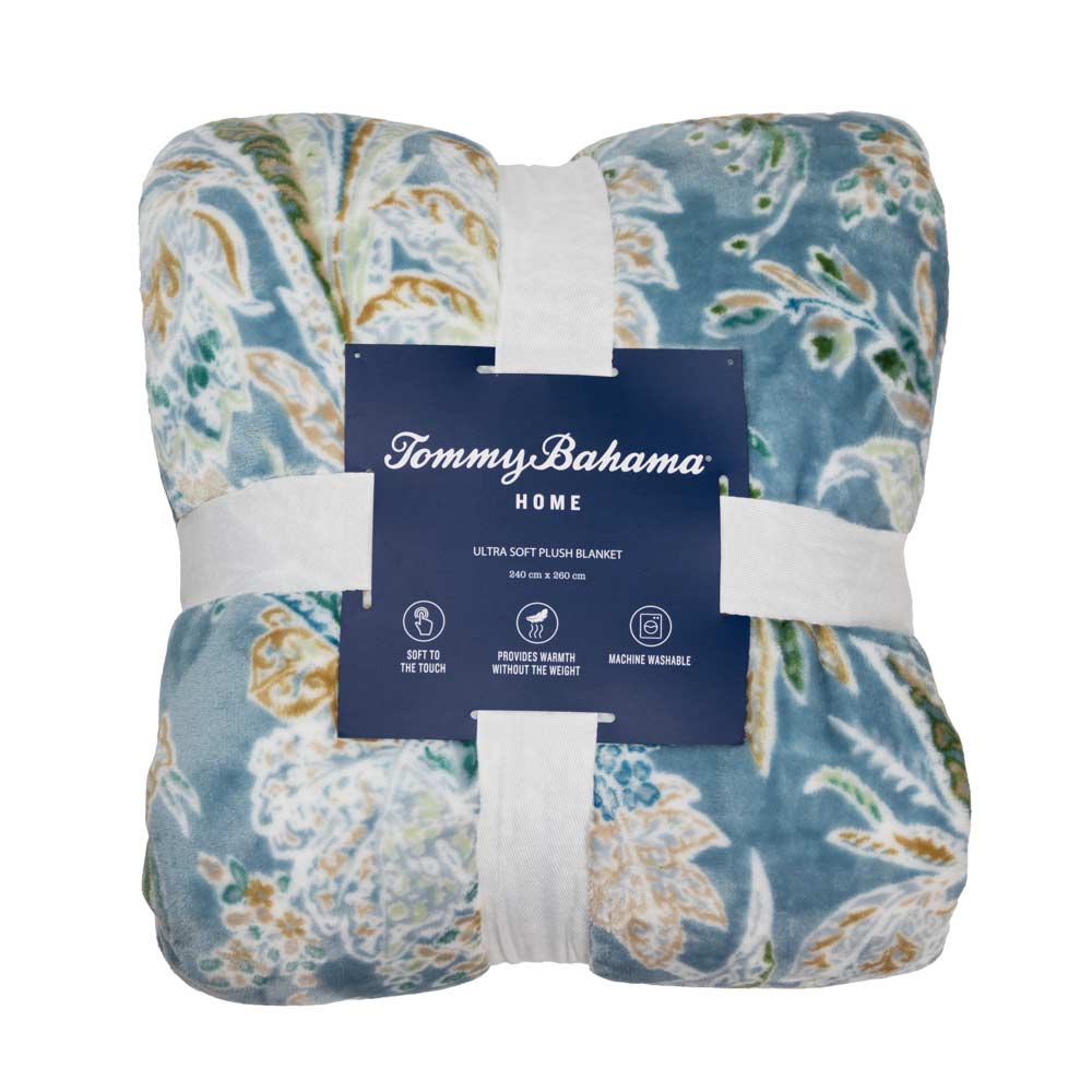 Tommy Bahama Tiki Bay Blanket Blue at House