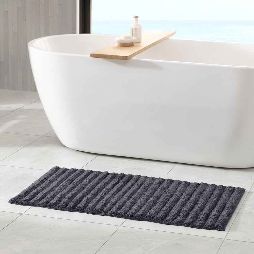 Algodon Lawson Plush Bath Mat Collection