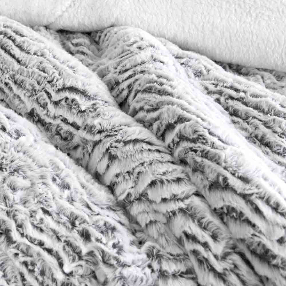 Ardor Boudoir Faux Fur Sherpa 3 Piece Comforter Set at MyHouse