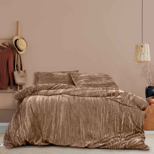 Ardor Boudoir Vivienne Jacquard Quilt Cover Set Champagne at House