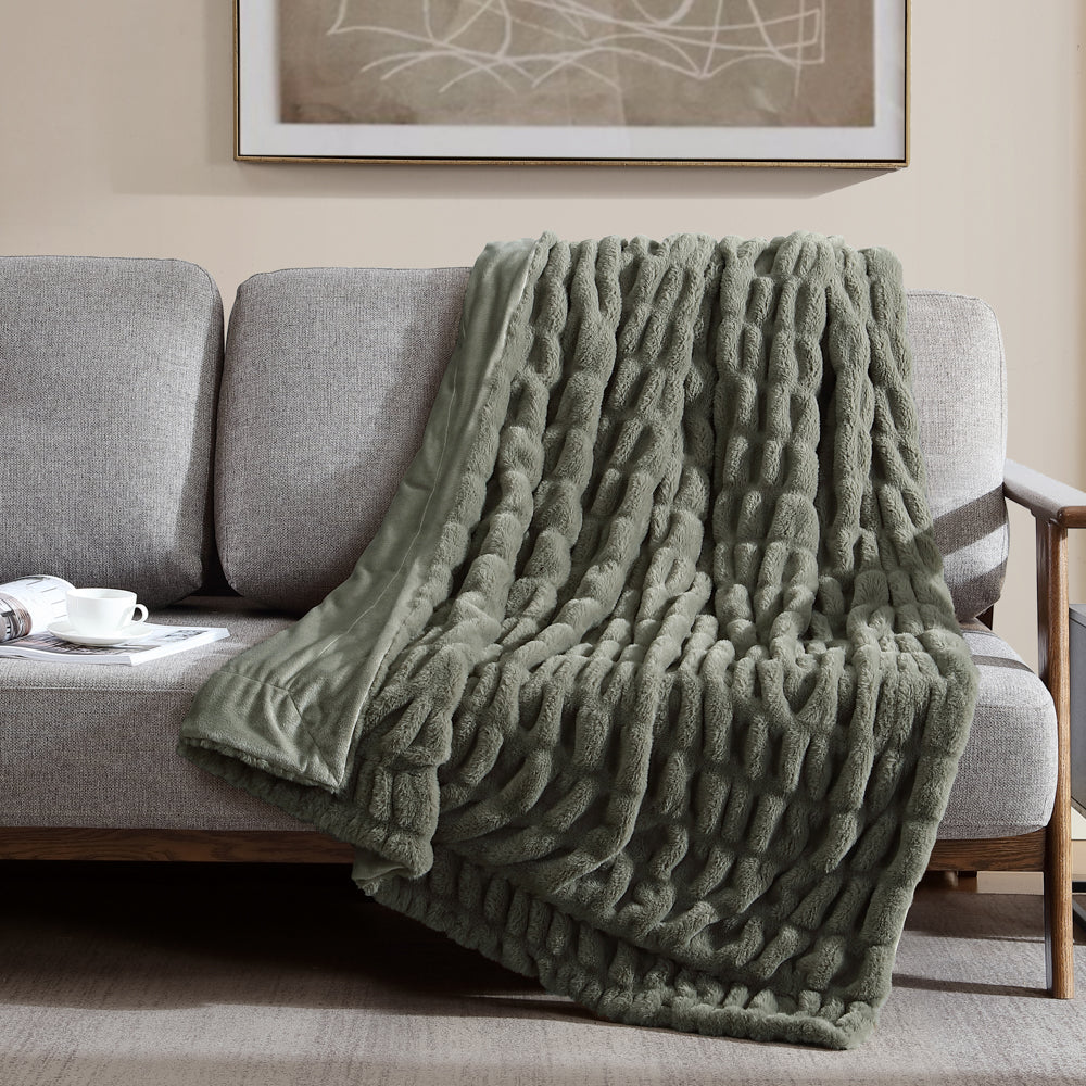 Ardor Clayton Faux Fur Throw