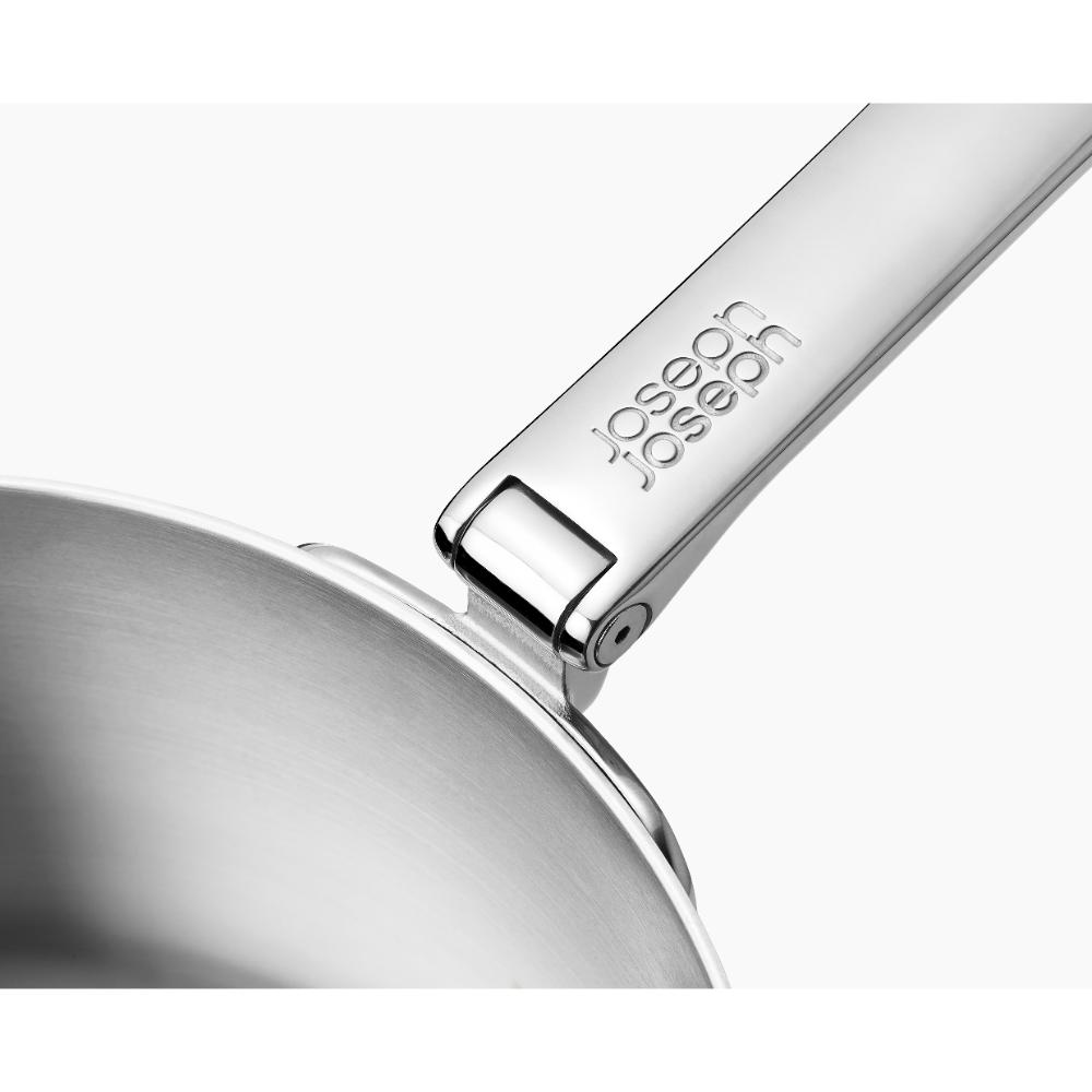 Joseph Joseph Space Steel 3 Piece Stainless Steel Saucepan Set