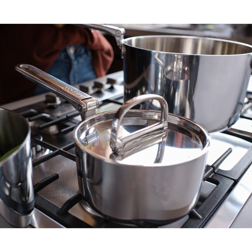 Joseph Joseph Space Steel 6 Piece Stainless Steel Cookware Set