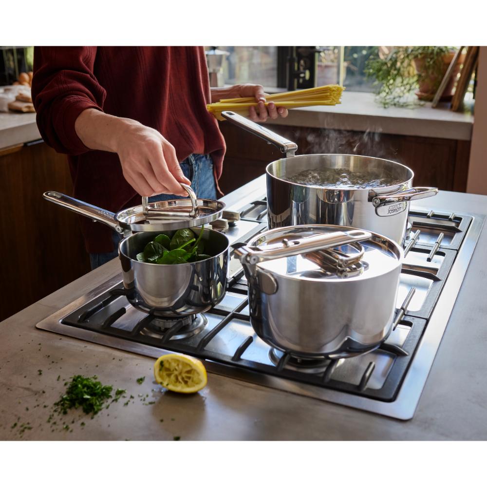 Joseph Joseph Space Steel 6 Piece Stainless Steel Cookware Set