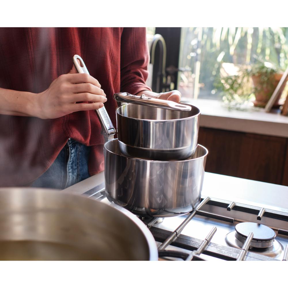 Joseph Joseph Space Steel 6 Piece Stainless Steel Cookware Set