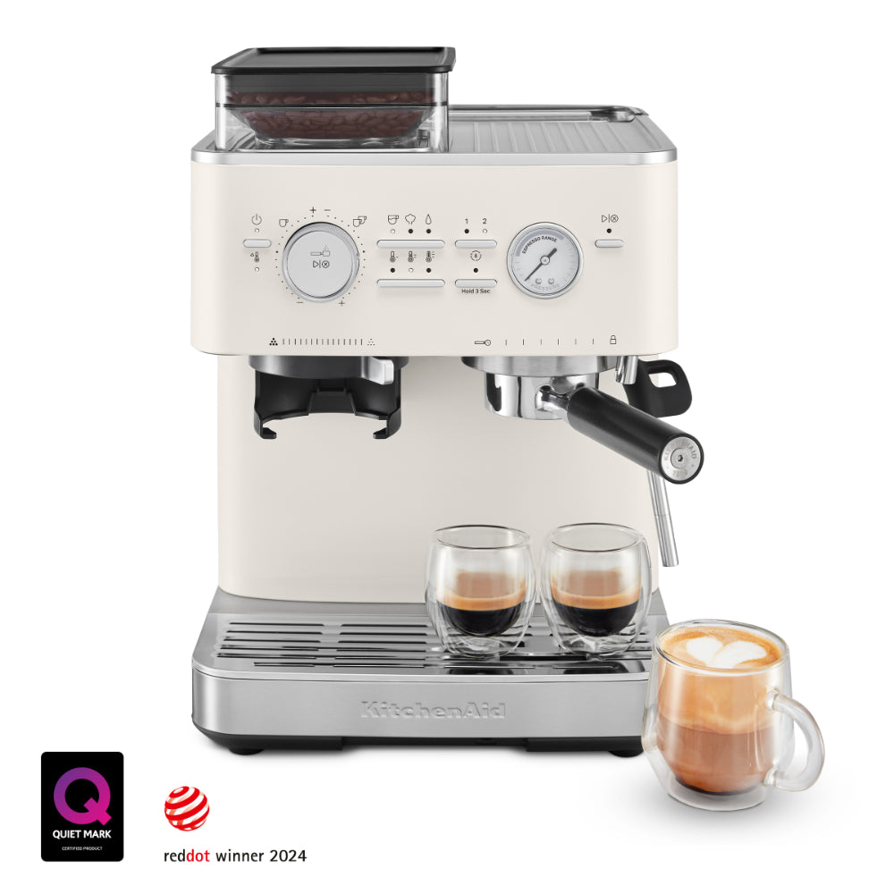 KitchenAid Semi Automatic Espresso Machine With Burr Grinder Porcelain