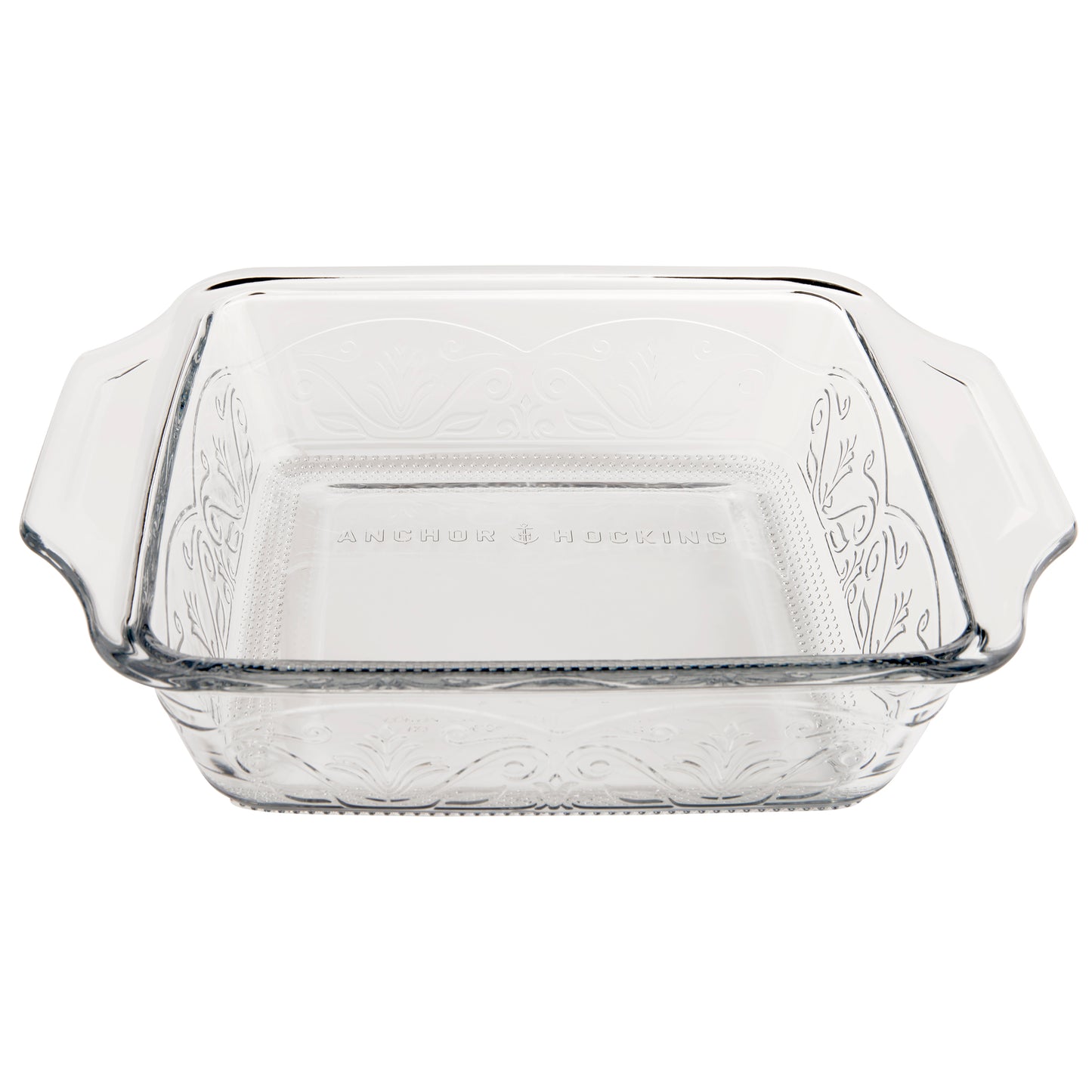 Anchor Hocking Laurel Embossed Square Cake Dish 20cm