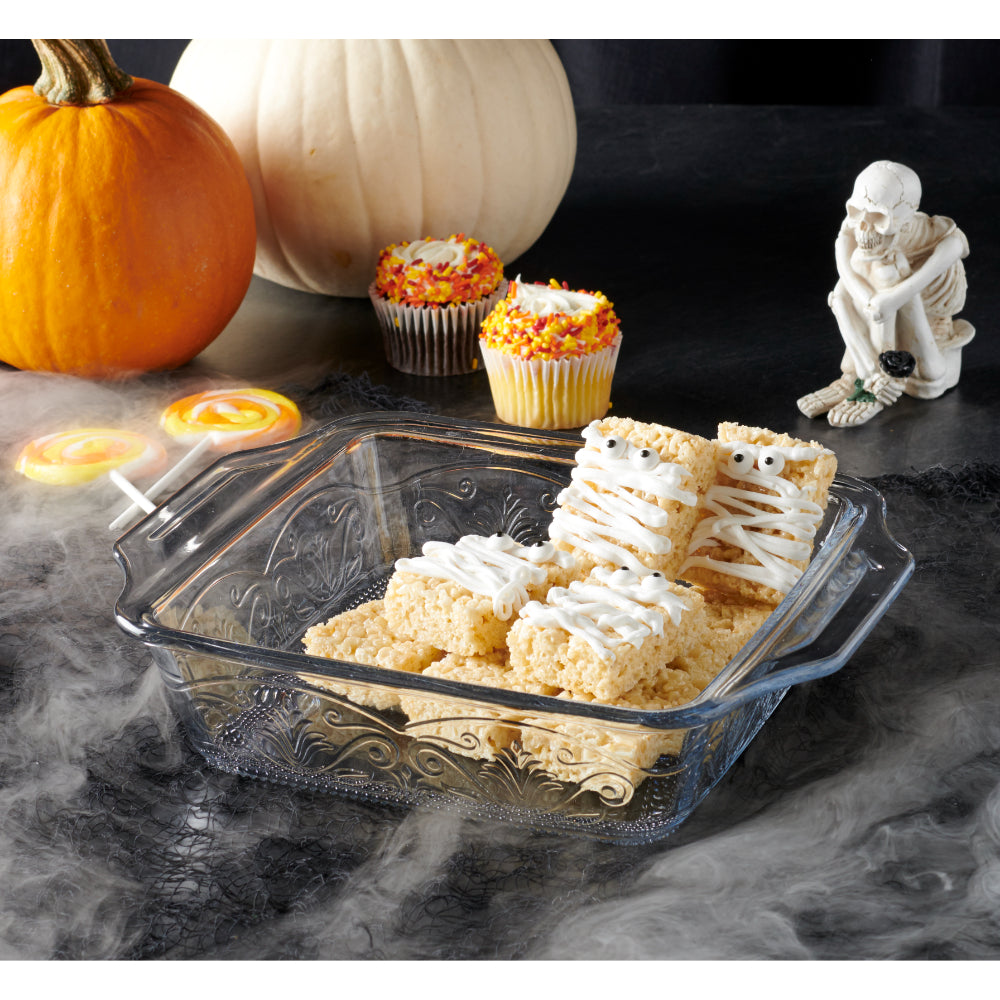 Anchor Hocking Laurel Embossed Square Cake Dish 20cm