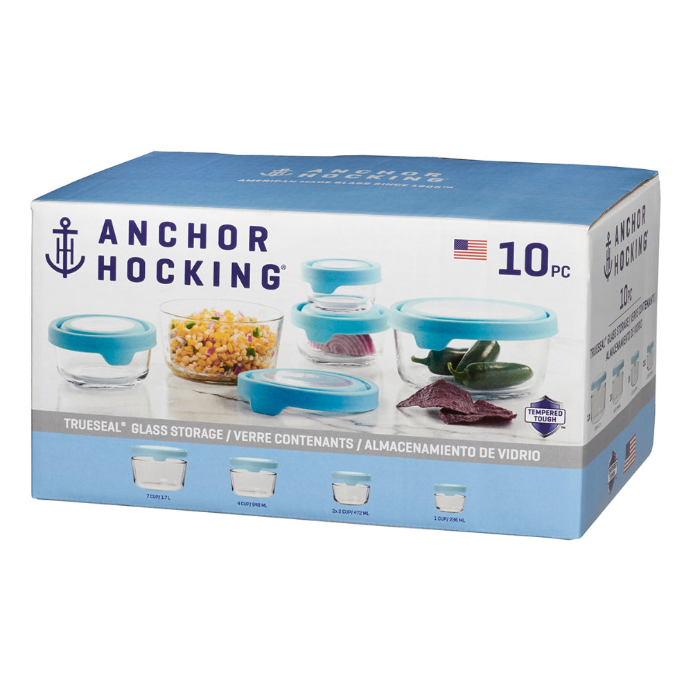 Anchor Hocking Trueseal Storage Container 10 Piece Set