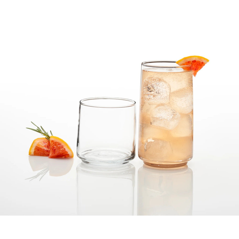 Anchor Hocking Set of 16 Finlandia Rocks & Tea Glasses