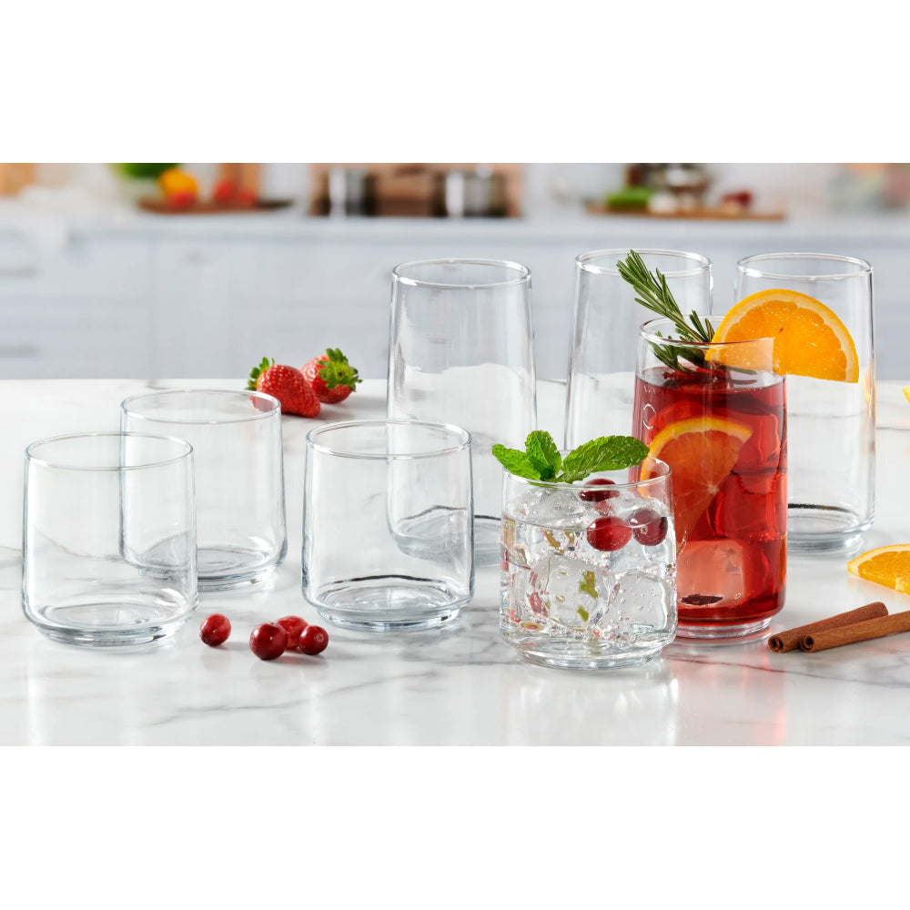 Anchor Hocking Set of 16 Finlandia Rocks & Tea Glasses