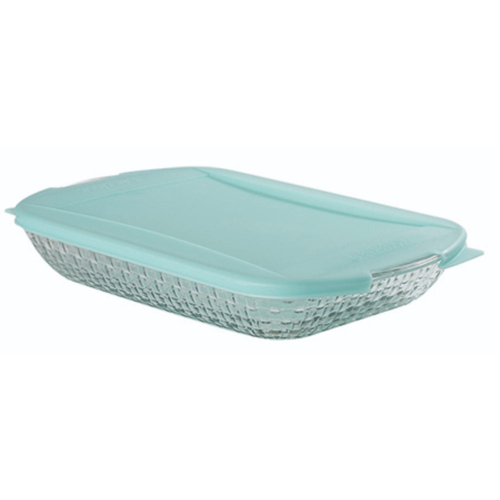 Anchor Hocking Heritage Basketweave Baking Dish with Lid 2.85L