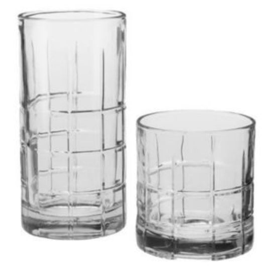 Anchor Hocking Set of 16 Manchester Rocks & Tea Glasses