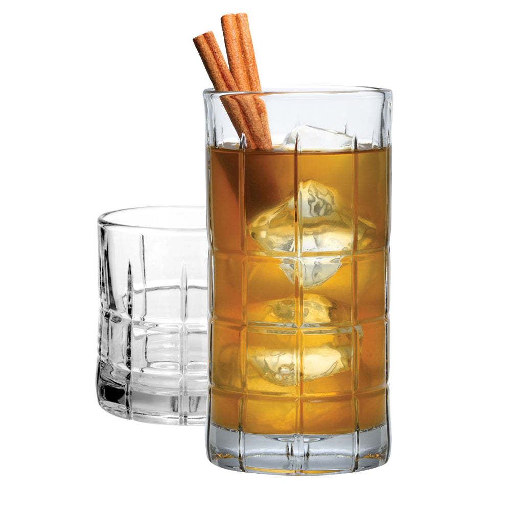 Anchor Hocking Set of 16 Manchester Rocks & Tea Glasses