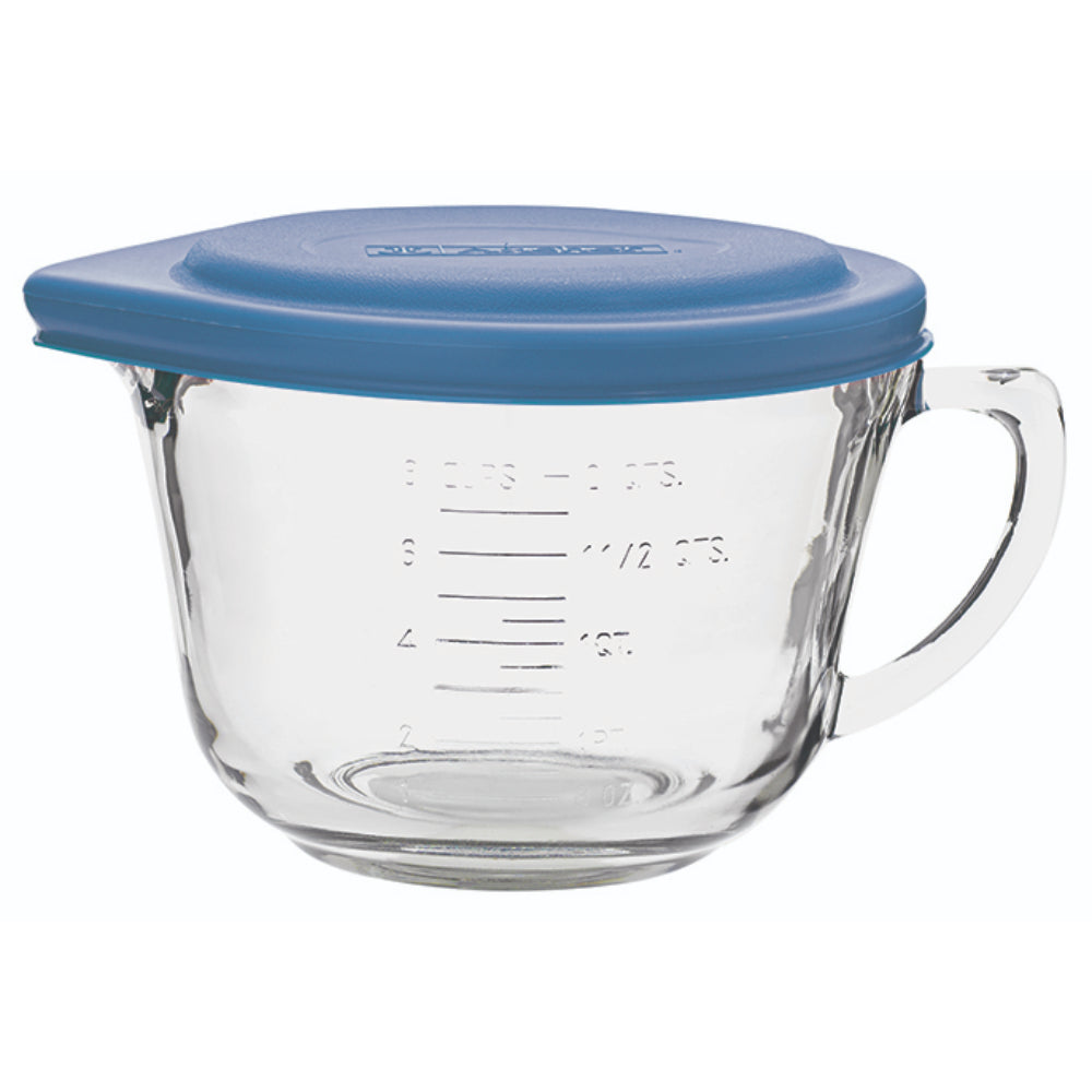 Anchor Hocking Batter Bowl 1.9L Lid Blue