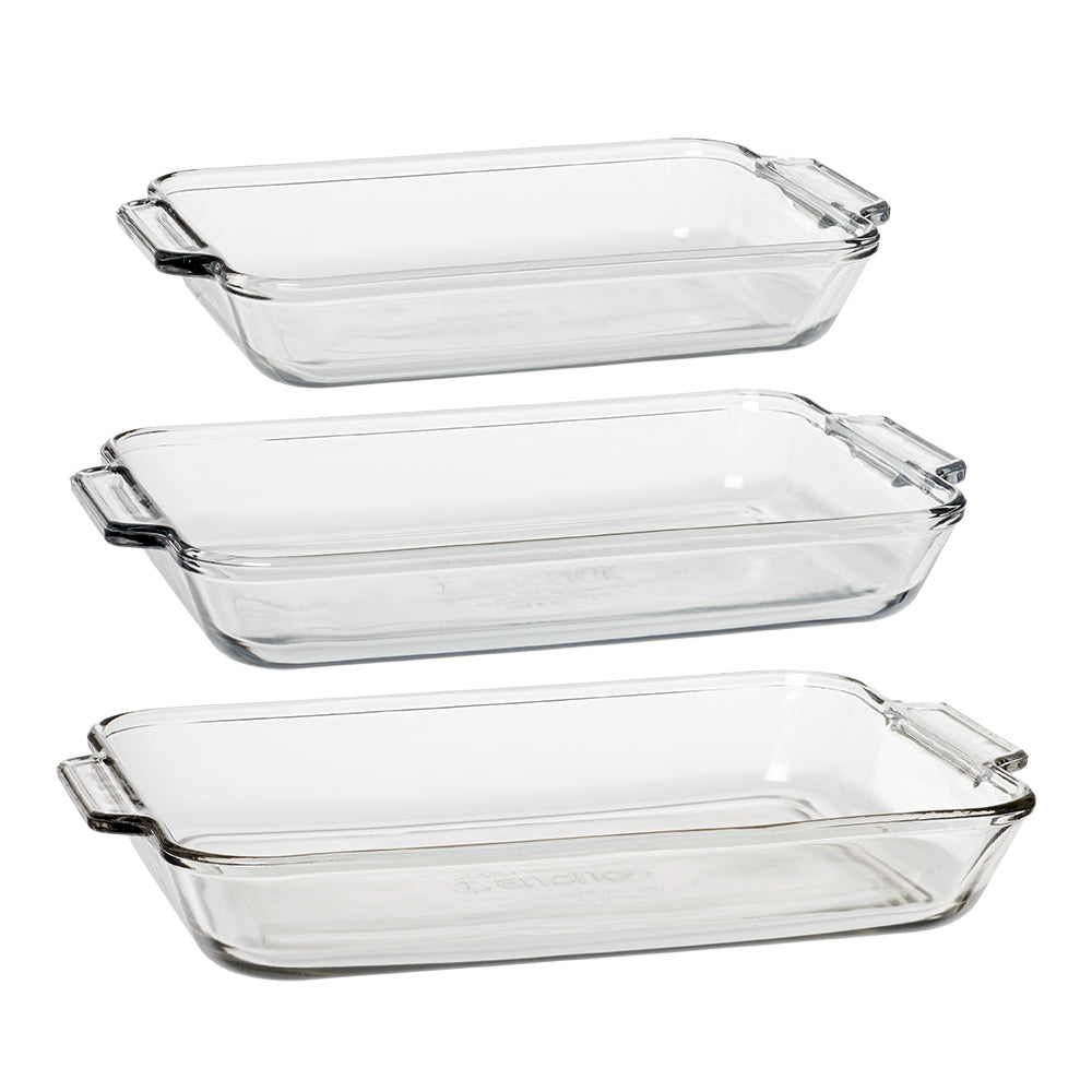 Anchor Hocking Oven Basics 3 Piece Rectangle Bundle