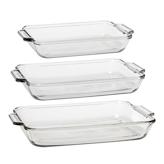 Anchor Hocking Oven Basics 3 Piece Rectangle Bundle