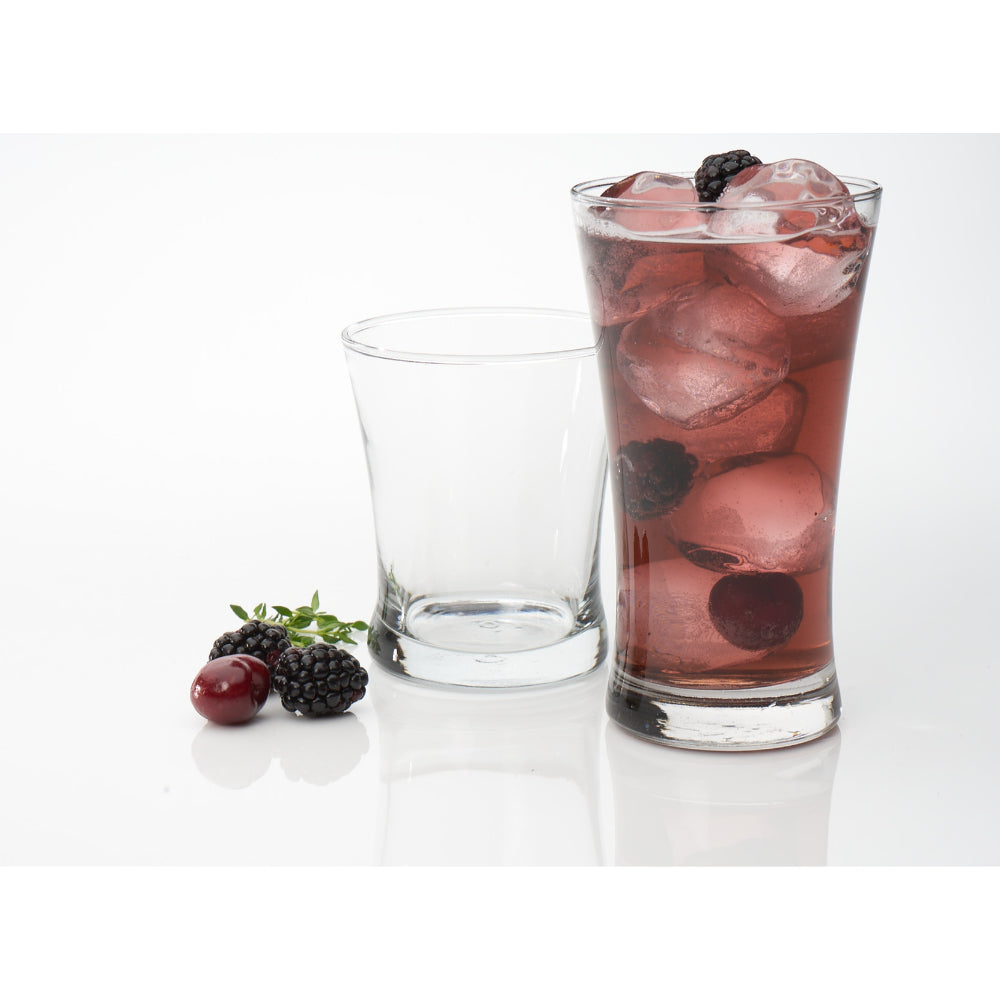 Anchor Hocking Set of 16 Linden Rocks & Tea Glasses