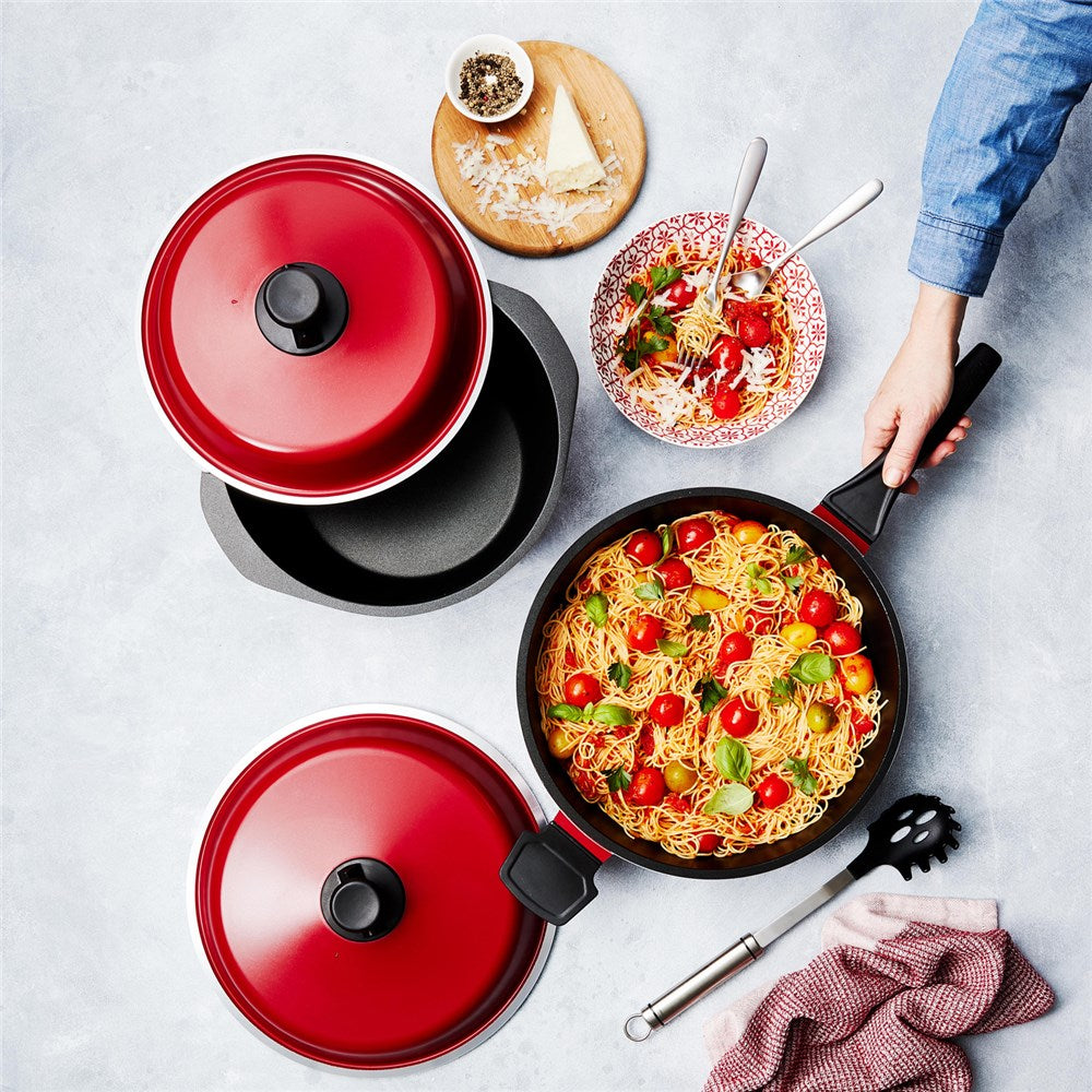 Bessemer Red 4 Piece Cookware Set